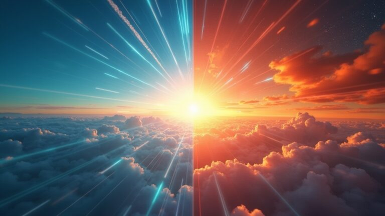 Luz solar bajo la lupa: la física que pinta el cielo de azul y el ocaso de rojo