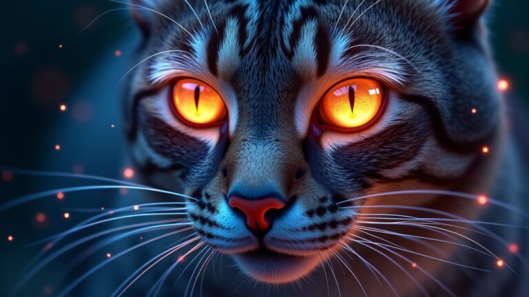 Bigotes sobre los ojos del gato: para qué sirven y qué detectan