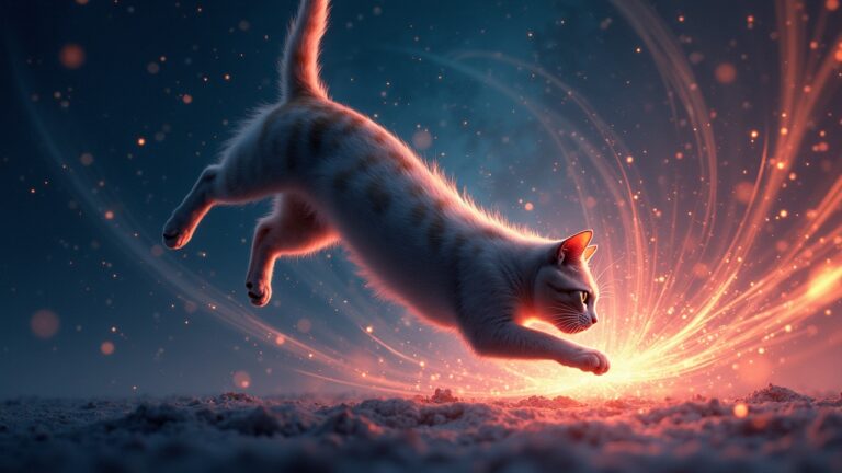 El giro en el aire: cómo un gato se da vuelta antes de tocar el suelo