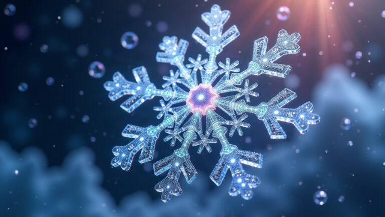 Seis y solo seis: la razón molecular por la que los copos de nieve nunca mienten