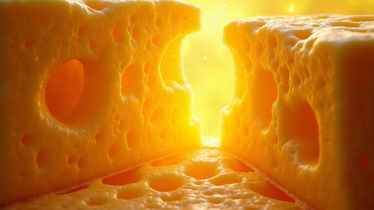 Queso con agujeros: la química del gas que infla la pasta desde adentro